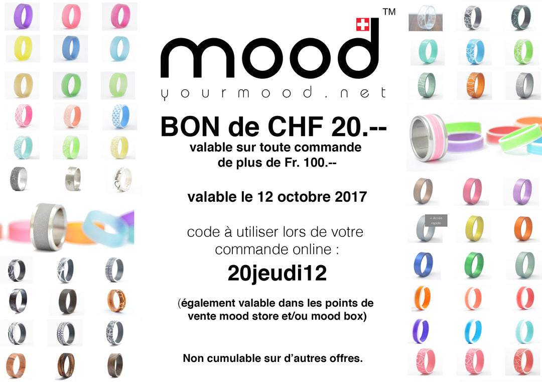 Bon cadeau de Fr. 20.-- , valable le 12 octobre 2017