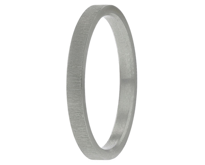 Medium addon in steel Wrinkled for interchangeable mood ring