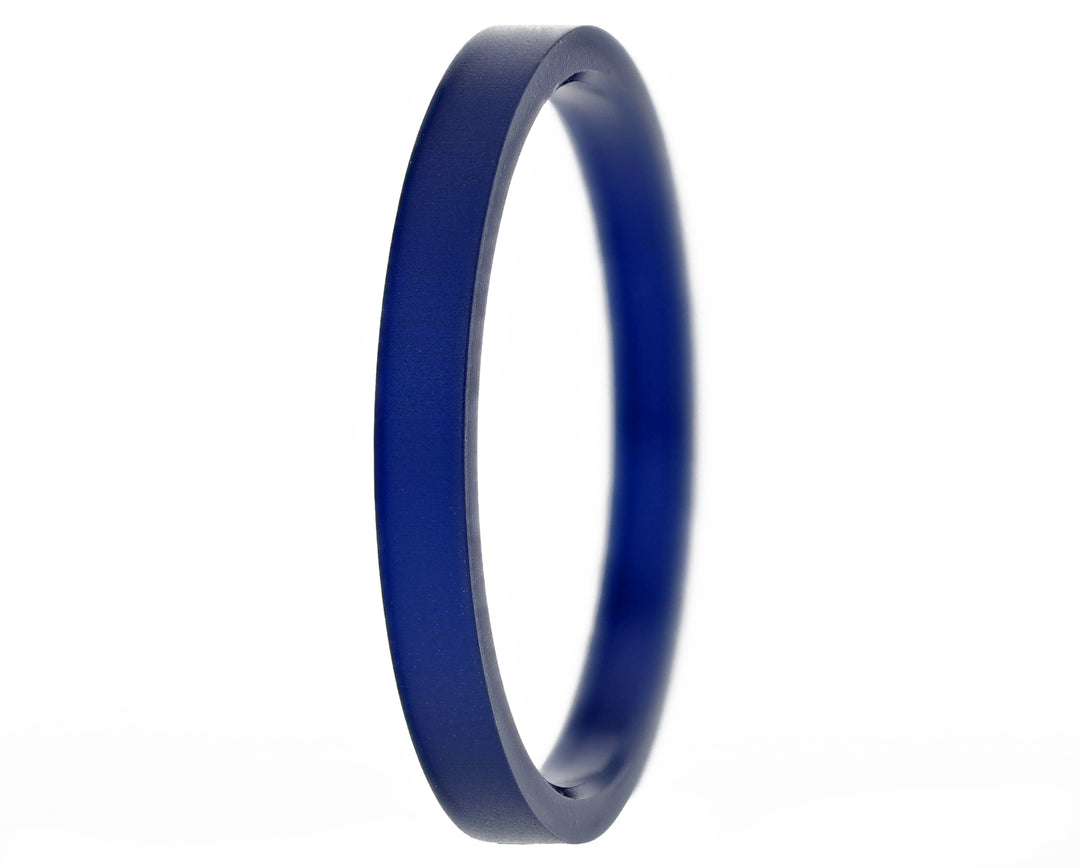 Anneau (addon medium) en aluminium bleu marine pour bague mood interchangeable