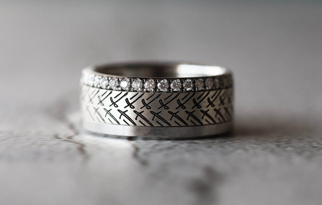 2/3 Addon in oxidised silver "Tire" customised