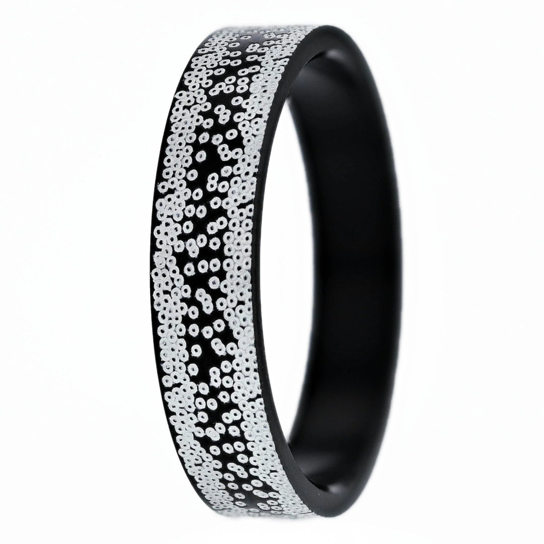 Anneau (deux tiers) pour bague mood en aluminium, Brillance nocturne, collection Nouvel an 2024