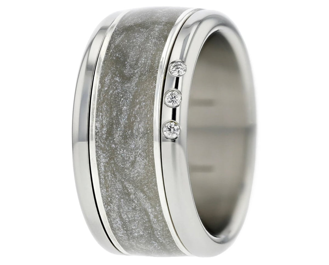 ❄️ Anneau (addon ou deux tiers) en argent avec émail 20. ESPRIT DES GLACES pour bague mood interchangeable ❄️