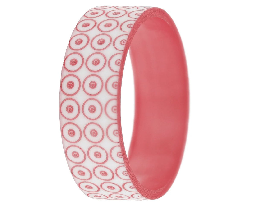 Anneau (addon) en polymère rubis, Kate de la collection Octobre rose 2024 pour bague mood interchangeable