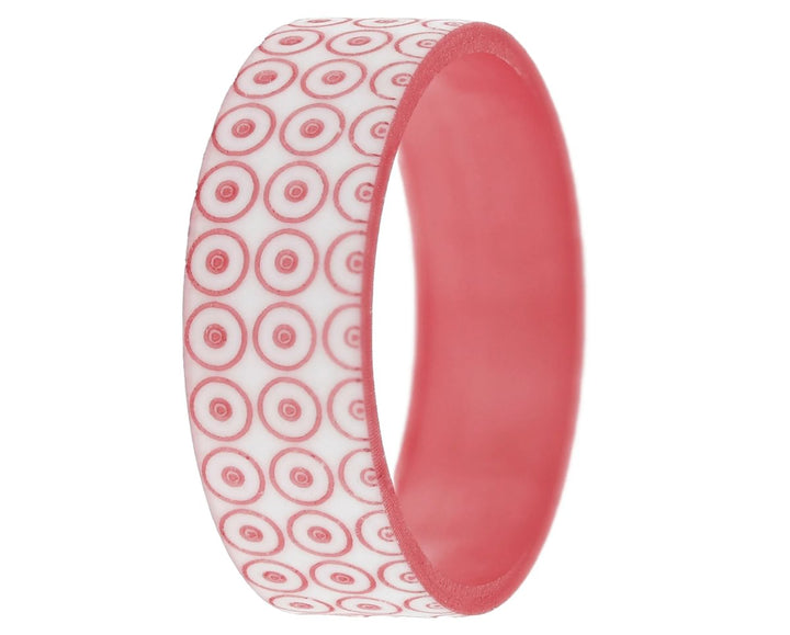 Anneau (addon) en polymère rubis, Kate de la collection Octobre rose 2024 pour bague mood interchangeable