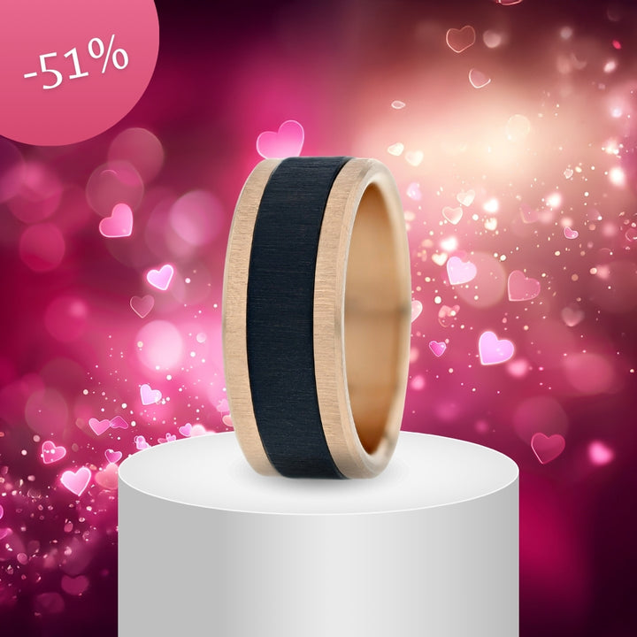 Magma mood Ring -  Edler Schmuck aus Edelstahl mit auswechelbaren Innenringen