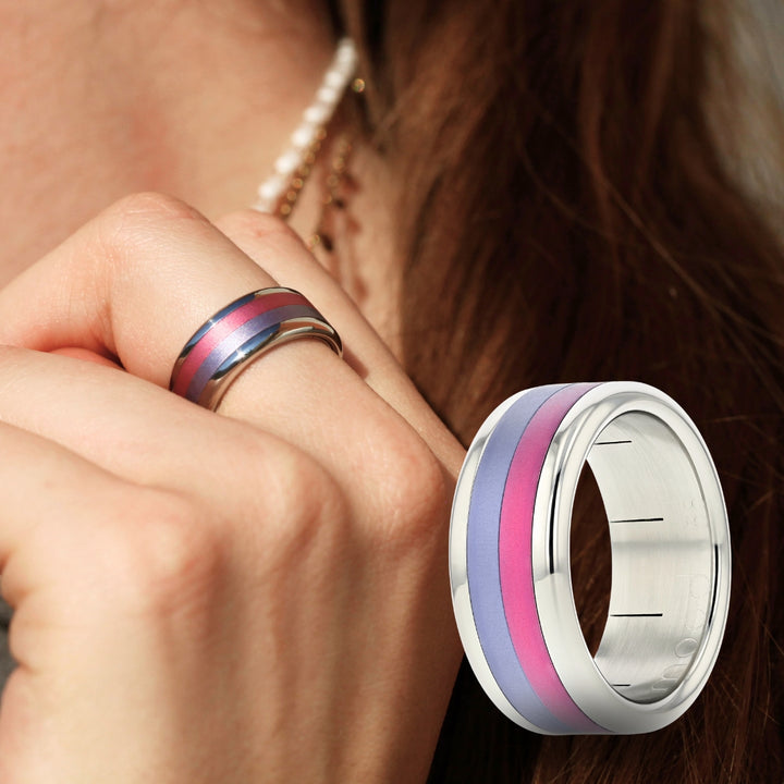 Bague mood complète - 4 couleurs interchangeables pour femme