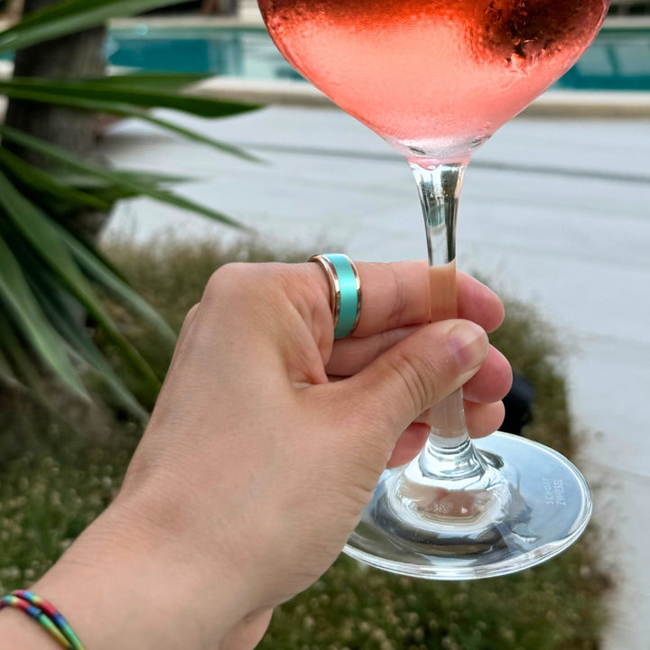 Bague mood avec 3 anneaux interchangeables (couleurs à choix)