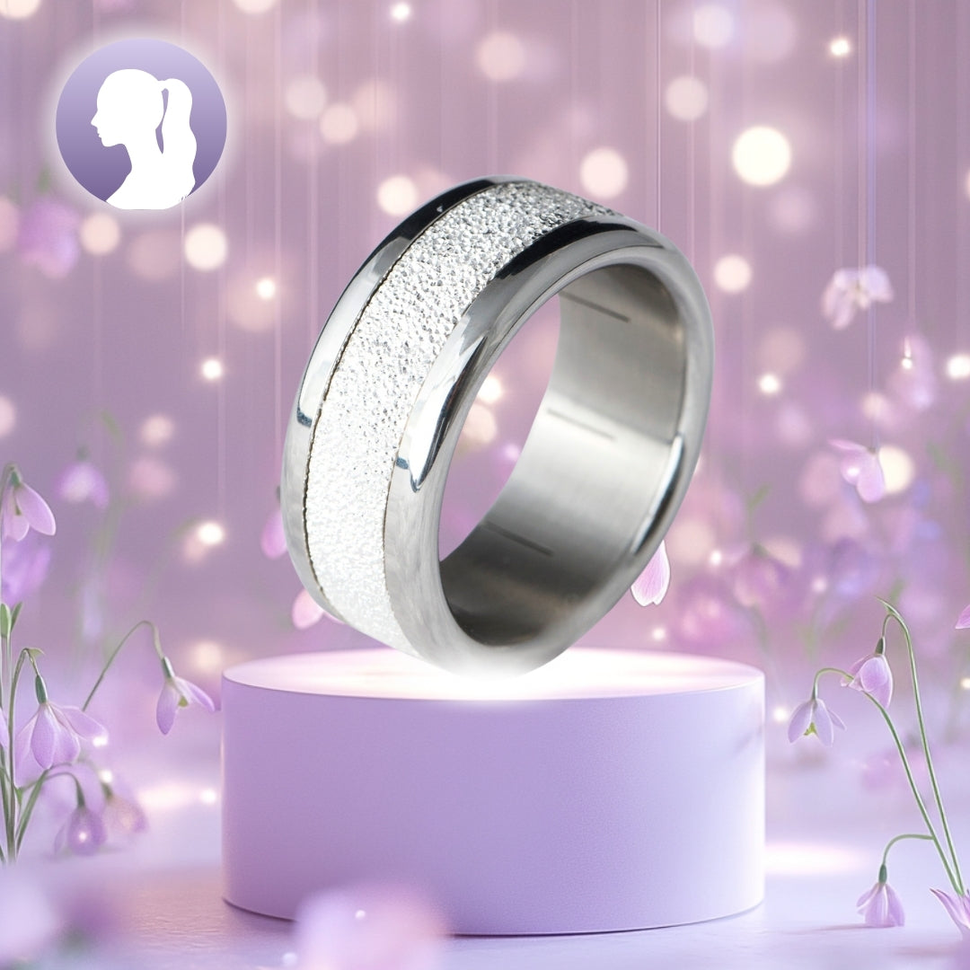 mood ring "Eternal snow" in 925 silver [LIMITED EDITION]