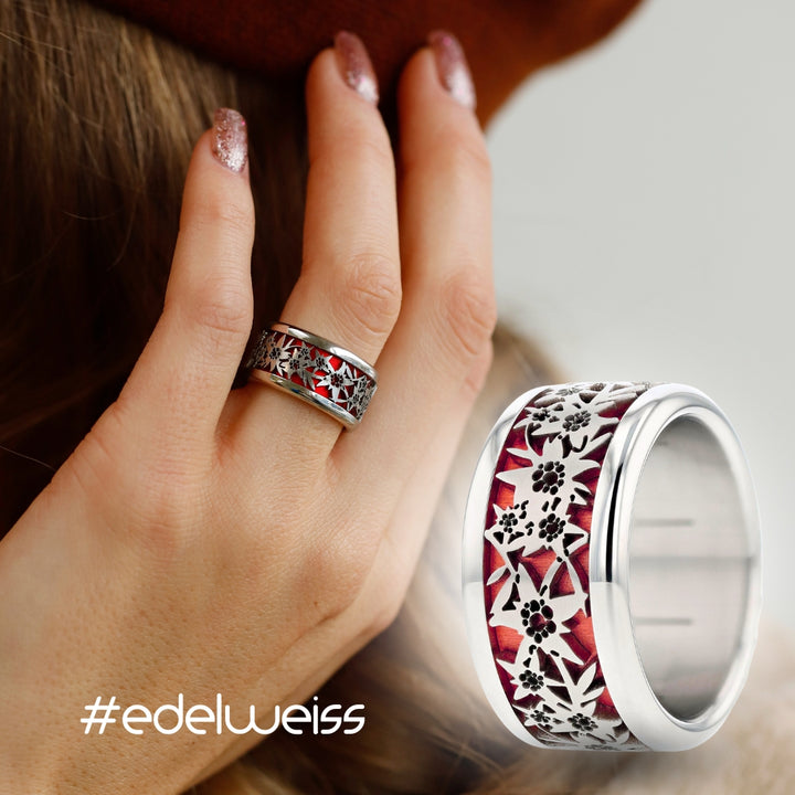 Coffret | Edelweiss - Bague mood interchangeable