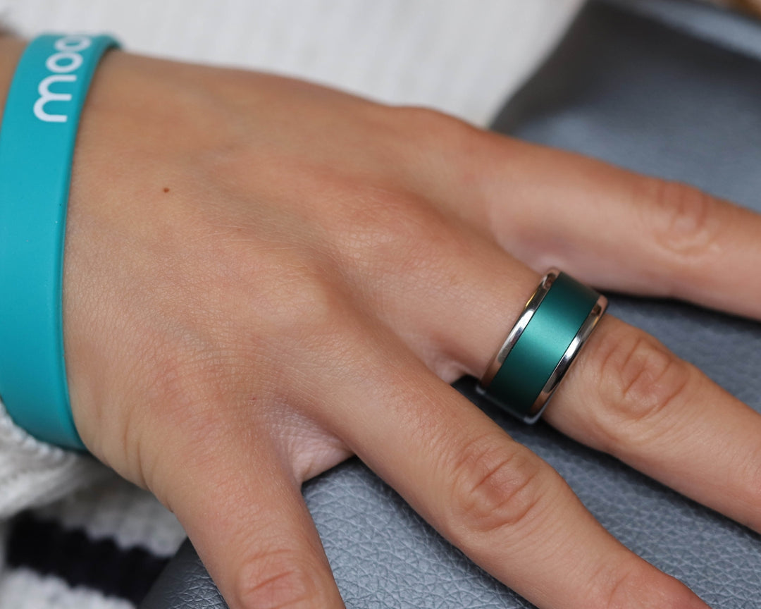 Auswechselbarer bunt mood Ring