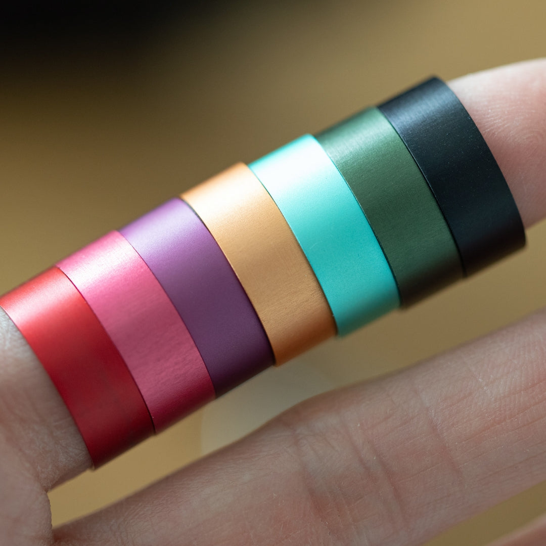 Set of 4 coloured inserts colorés for mood ring, choice of colour