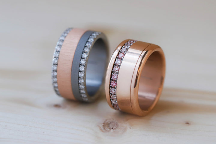 Set rosegold steel