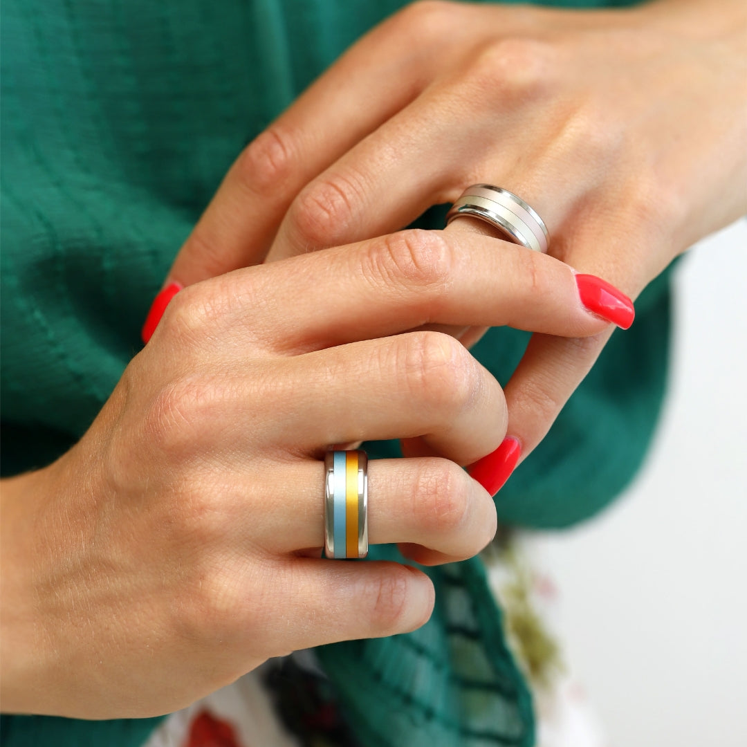 mood Ring-Set Quatro 4 Farben