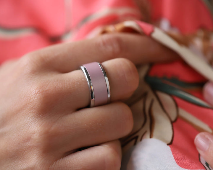 Interchangeable multicolour mood ring