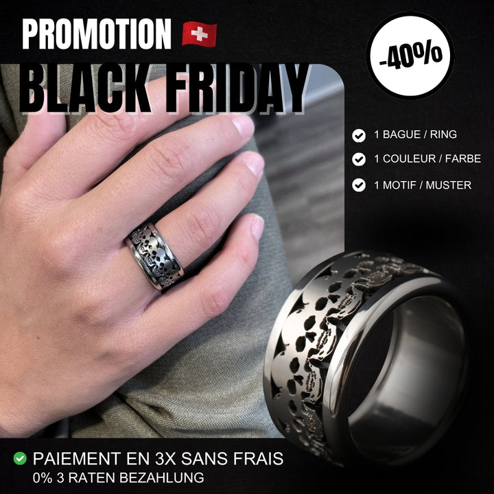 3D Skull mood Ring - Schweizer Schmuck mit Totenkopf für Männer und Frauen