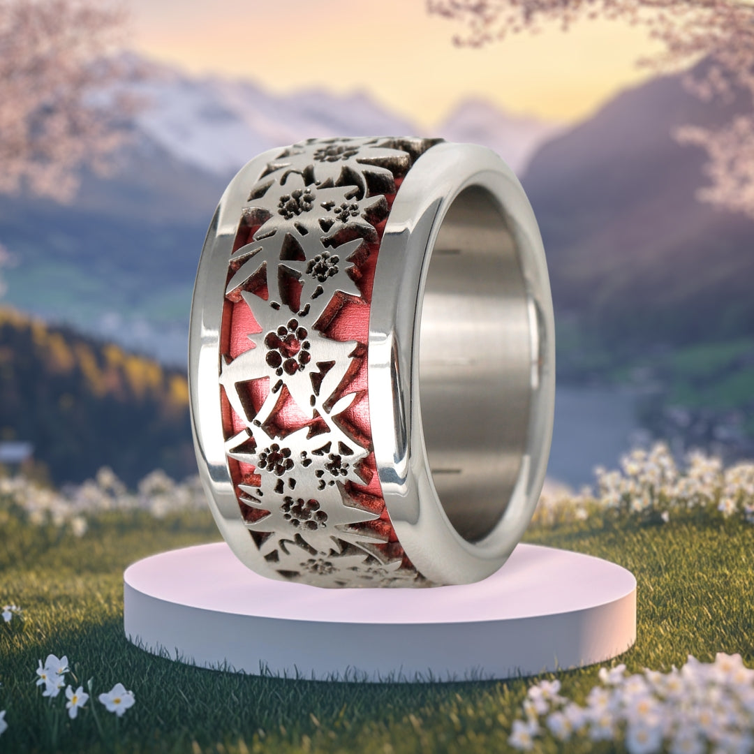 Bague complète Edelweiss - Bague mood interchangeable (femme / homme)