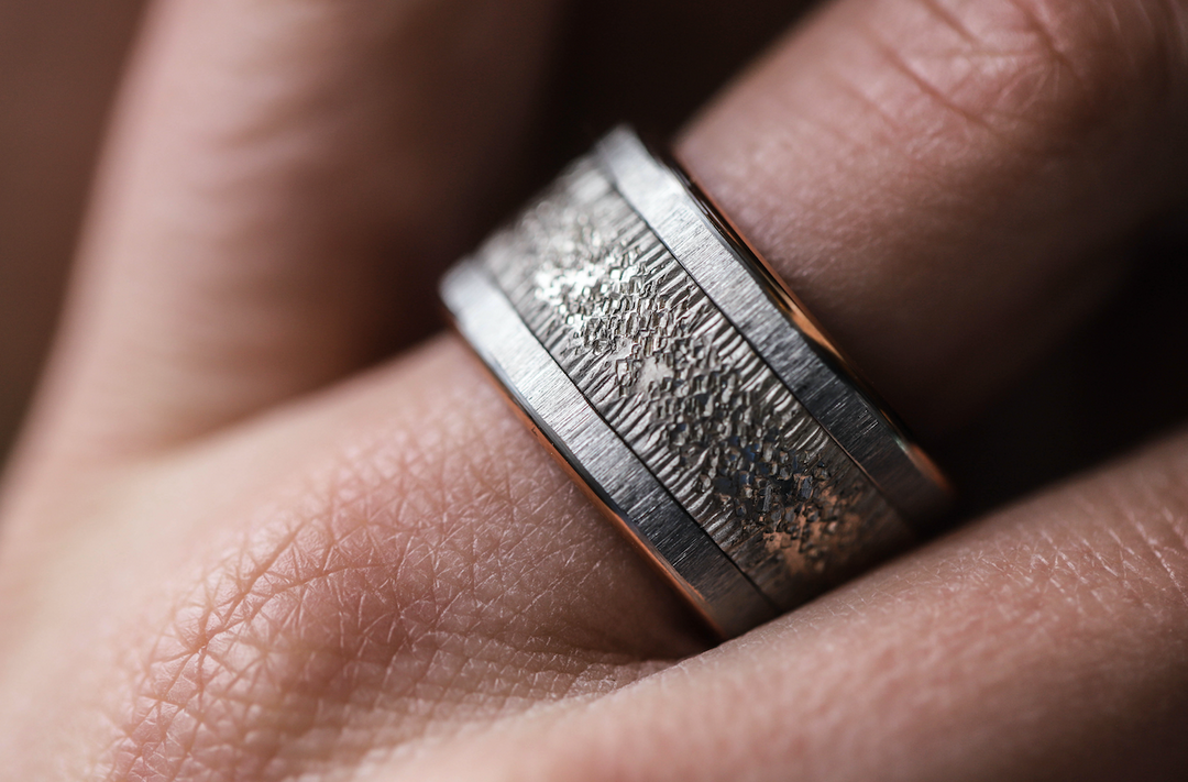 Large rose gold rounded wrinkled base (13MM) - Second hand.