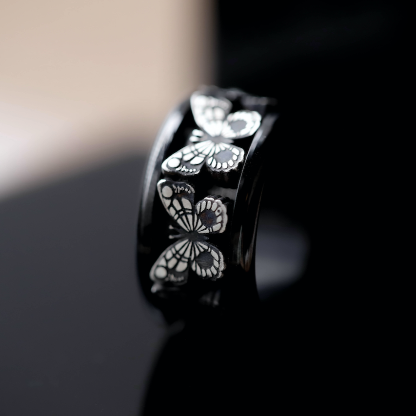 Ring set Mariposa Black