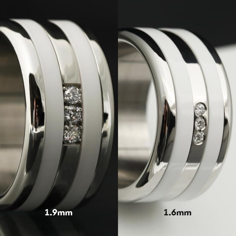 Ringset Mont Blanc with diamonds