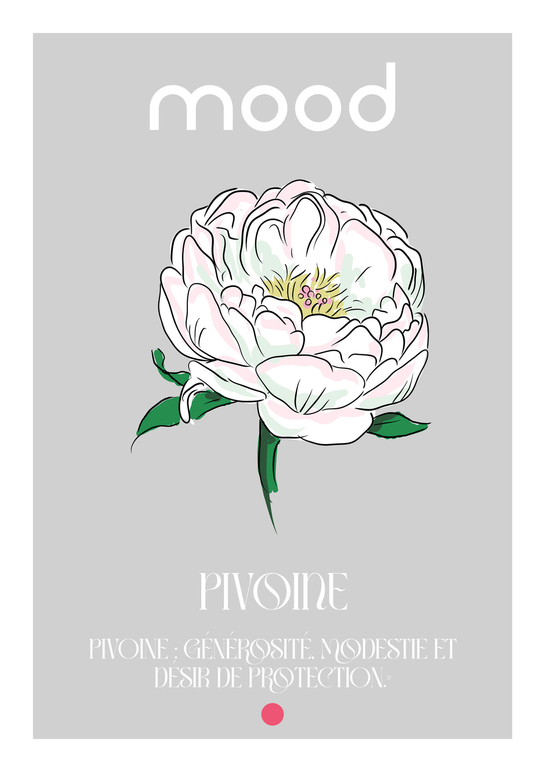 Medium acier Pivoine signification