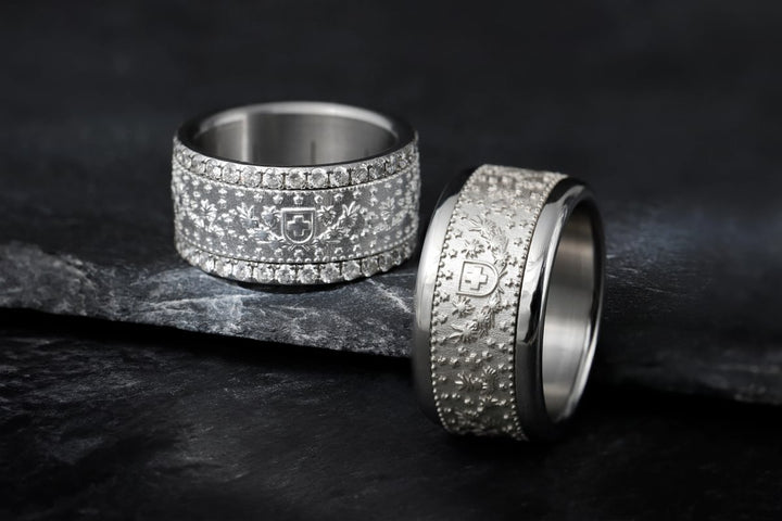 Bague mood interchangeable en argent Helvetia