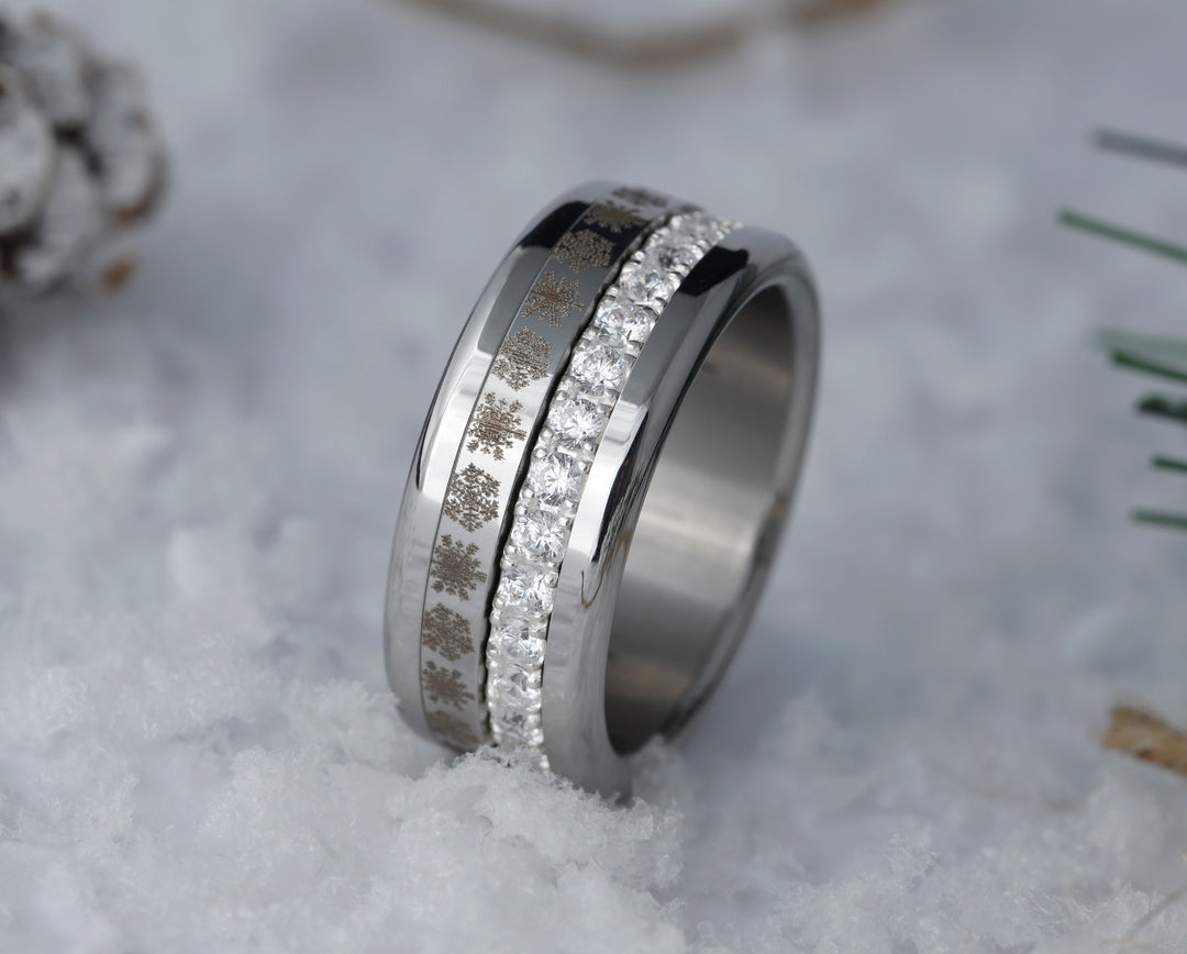 ❄️ Medium addon (inner ring) "Flakes" in steel