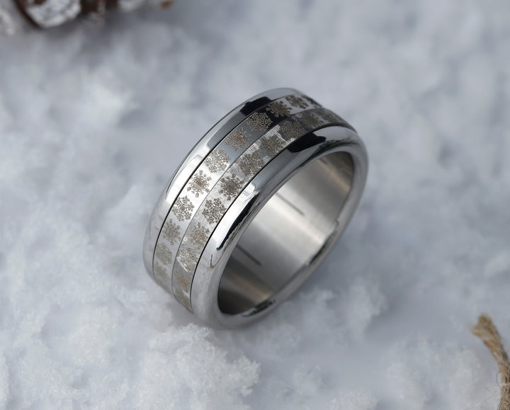 ❄️ Medium addon (inner ring) "Flakes" in steel