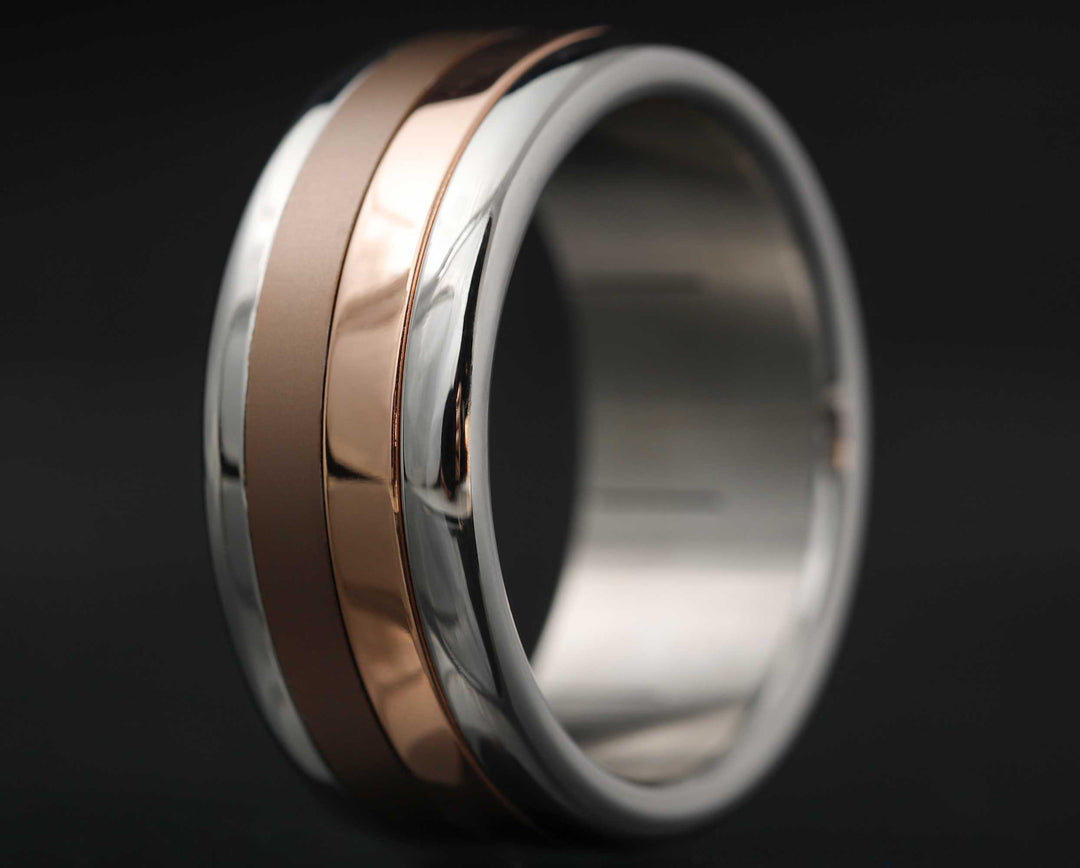 Medium addon in polished rose gold