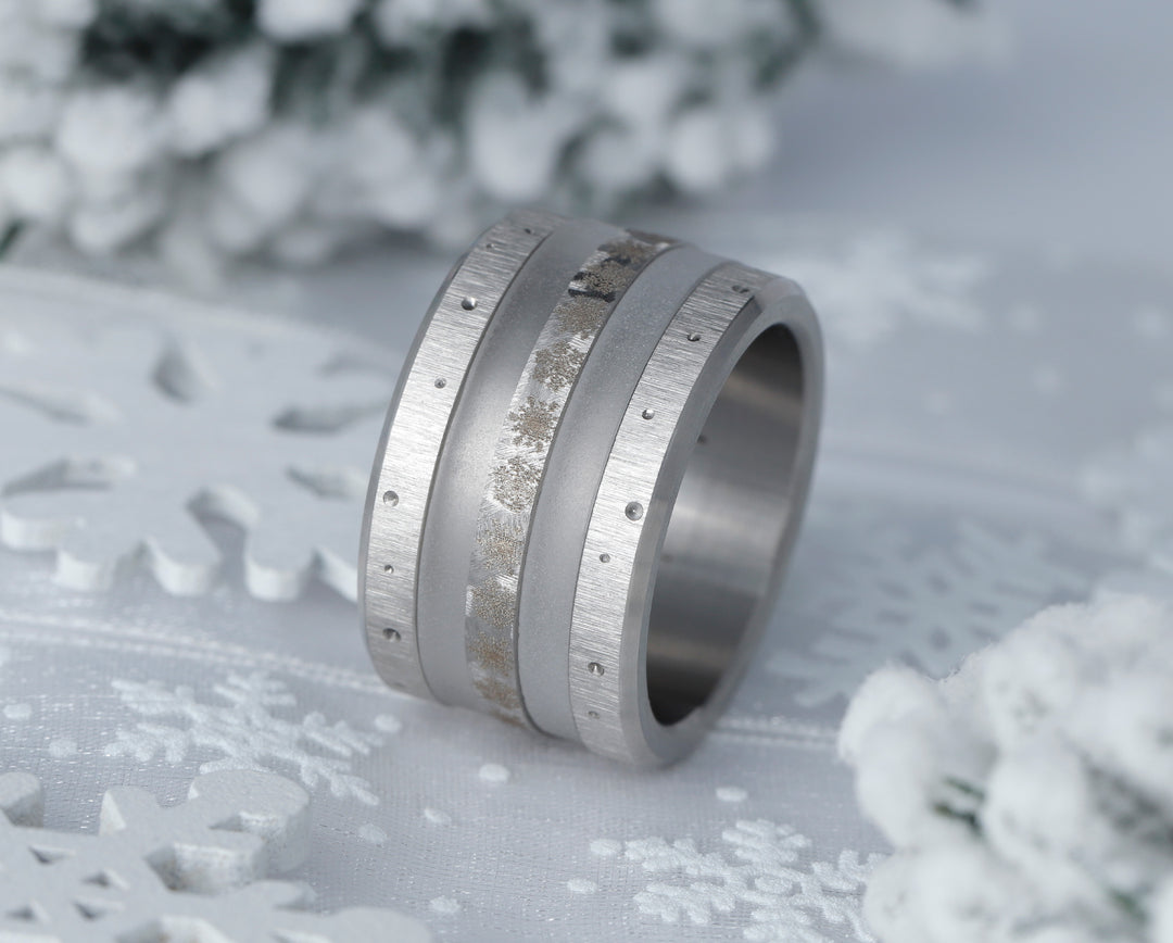 ❄️ Medium addon (inner ring) "Flakes" in brushed steel