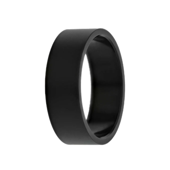 anneau interchangeable aluminium noir pour bague mood