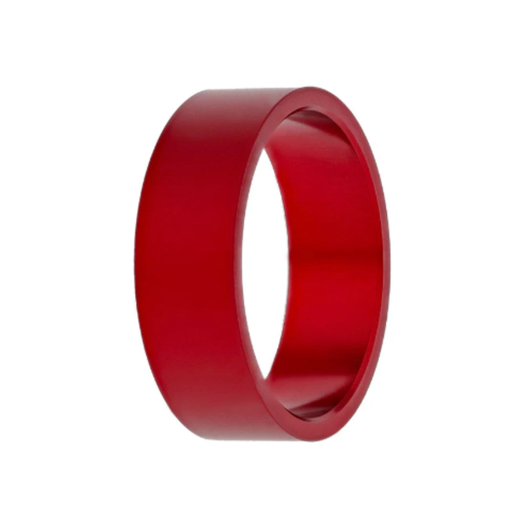 anneau interchangeable aluminium rouge pour bague mood