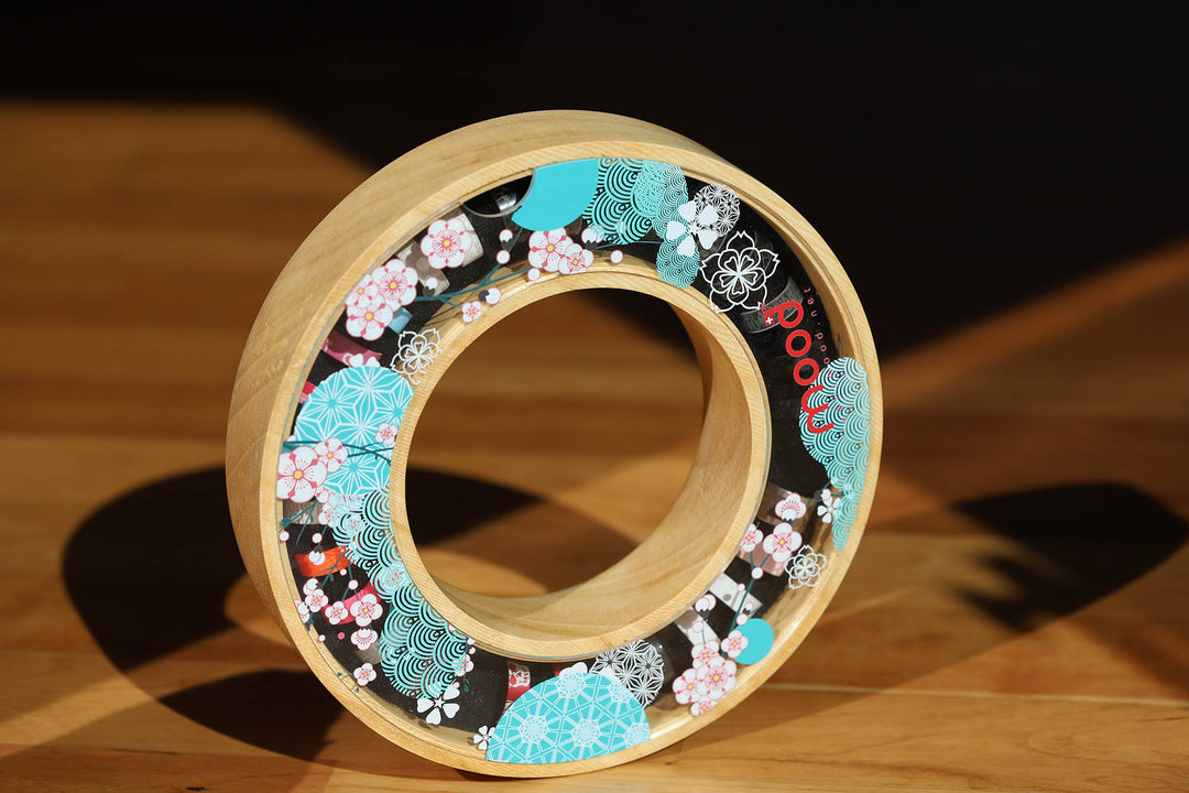 Ringkästchen aus Holz mit „Japan“ Deckel