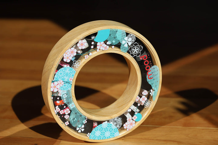 Ringkästchen aus Holz mit „Japan“ Deckel