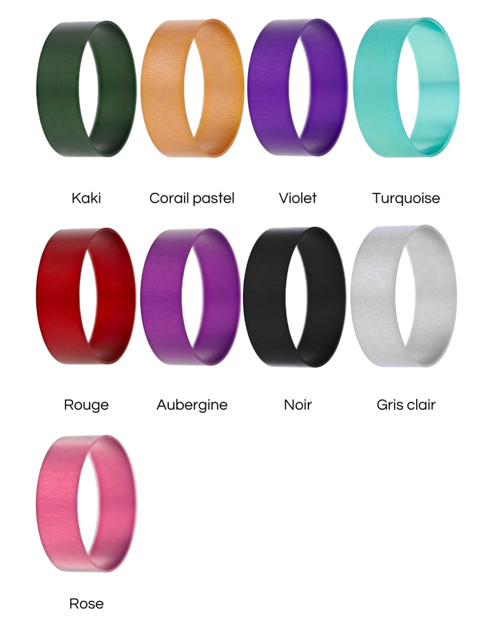 Set of 4 coloured inserts colorés for mood ring, choice of colour