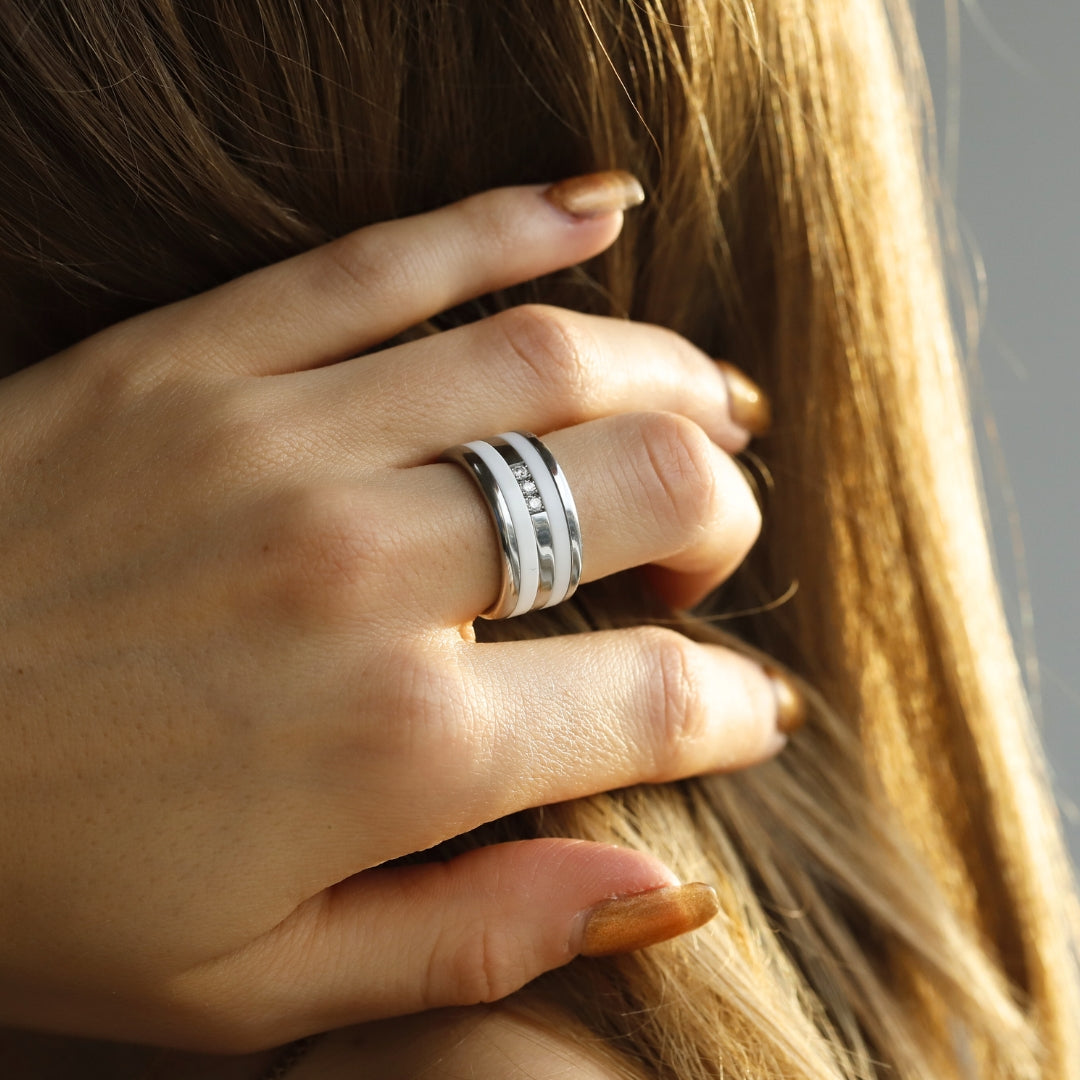 Ring-Set | Mont Blanc - auswechselbarer mood Ring