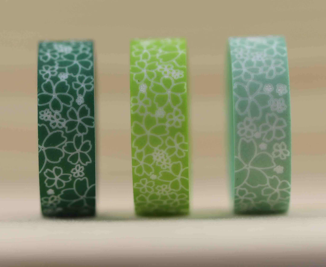 Set Sakura 2024 (sandblasted addons) - gradient of green