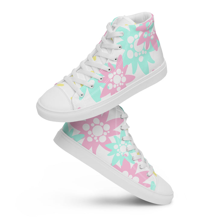 Women's canvas high-top sneakers