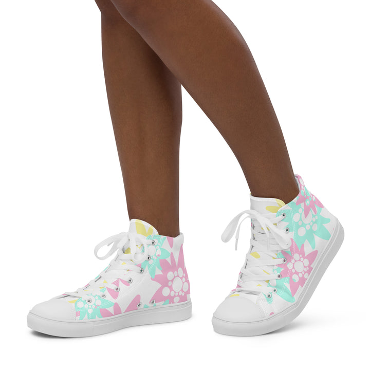 Women's canvas high-top sneakers