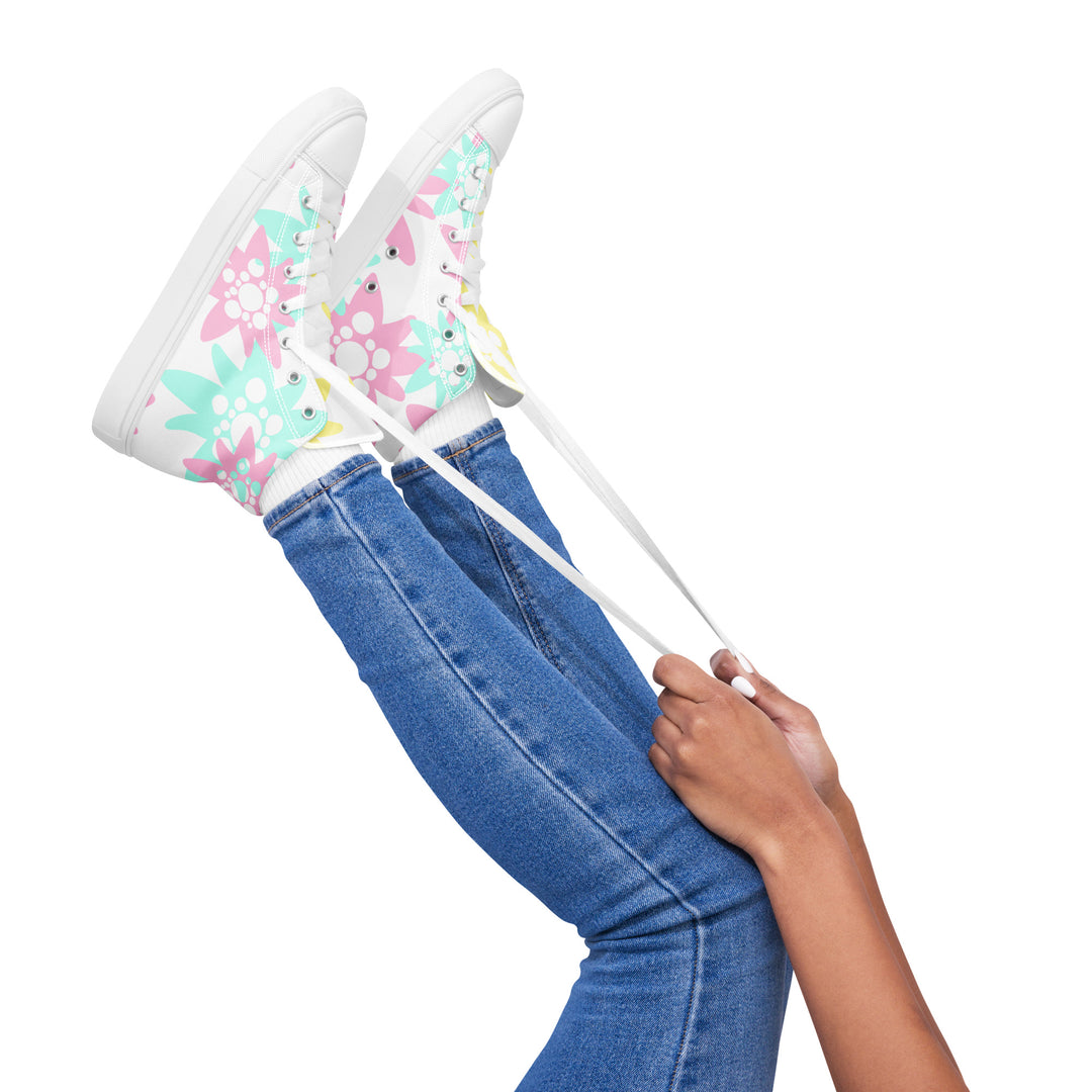 Women's canvas high-top sneakers