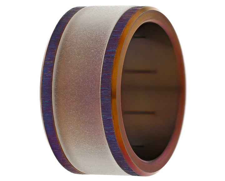 Small purple coloured stainless steel wrinkled base (11MM)