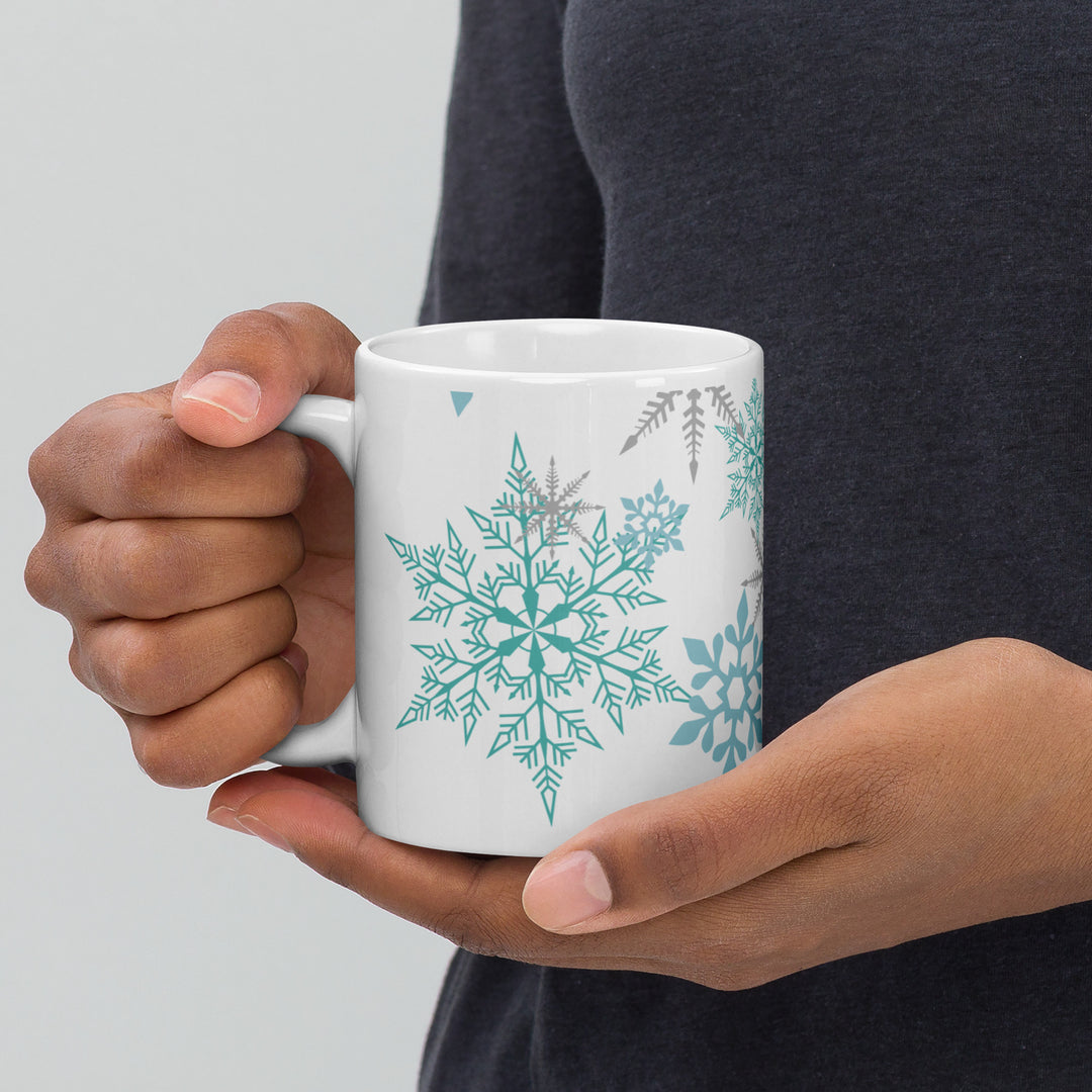 Mug Blanc Brillant - Mood Flocons